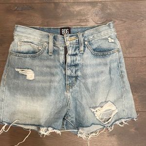 BDG Girlfriend High Rice Blue Jean Shorts